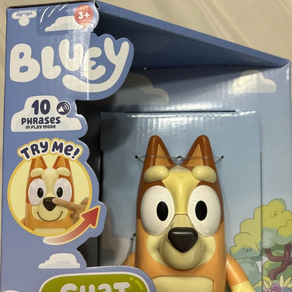 Bluey Chat Mates Bingo Talking Figure 10 Phrases Interactive Moose Toys New